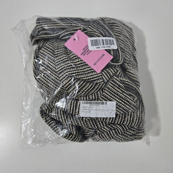 PrettyLittleThing Textured Bardot Flared Sleeve Shift Dress - Size UK 14 (US 10) - Picture 2 of 7